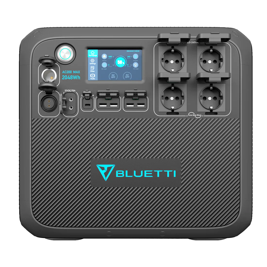 BLUETTI AC200MAX Station d'énergie extensible | 2200 W / 2048 Wh